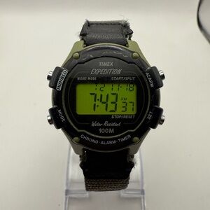 Timex Expedition Chrono Alarm Timer 41mm Digital Women's Watch (New Battery)